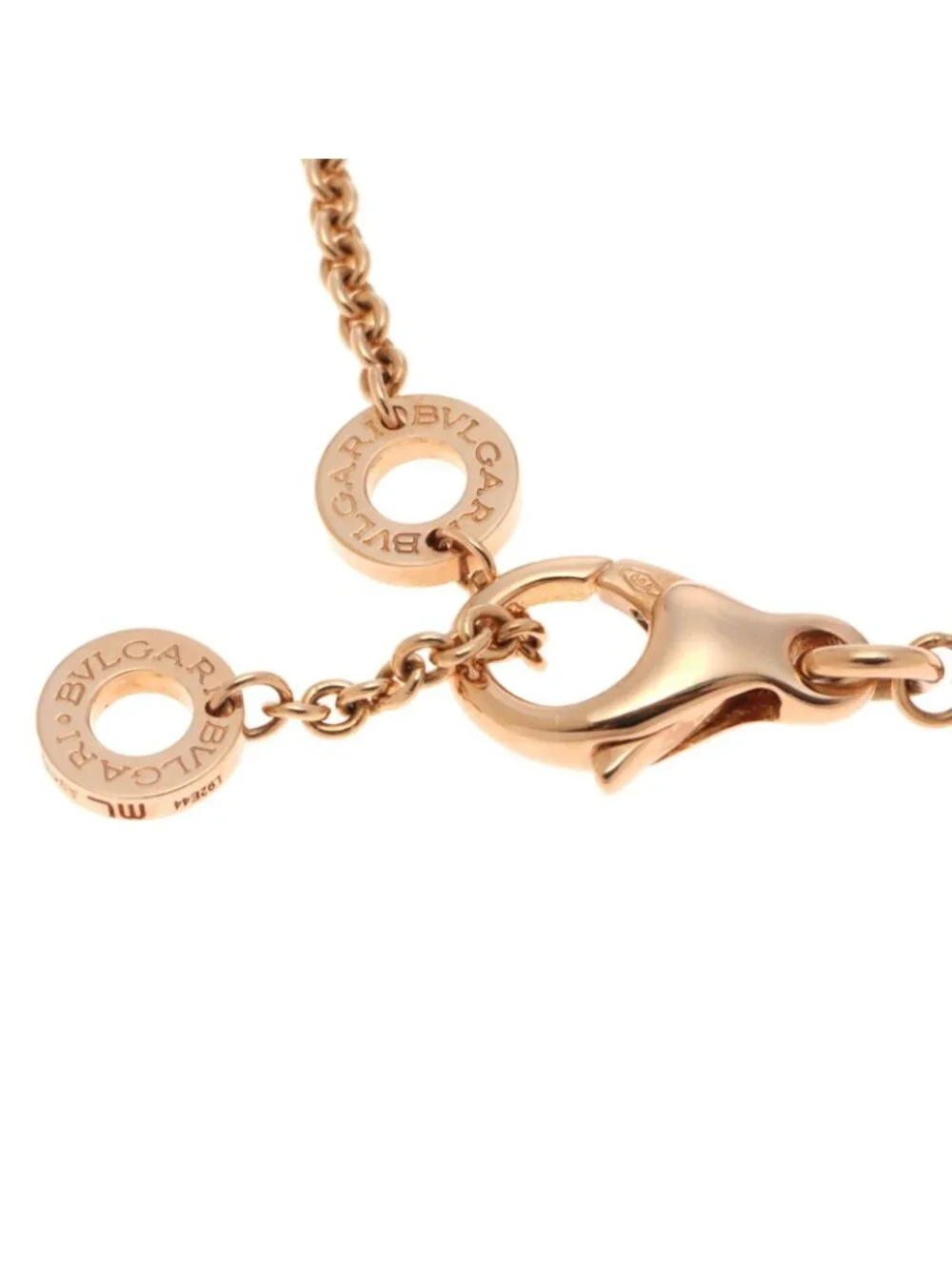 Bvlgari Element Bracelet Pink Gold Ceramic White